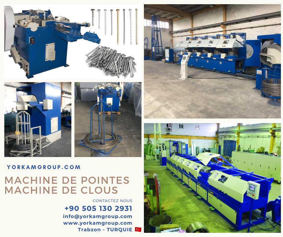 machine de fabrication de clous pointes